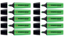 10 x Stabilo Textmarker Original Boss 2 - 5 mm, grün