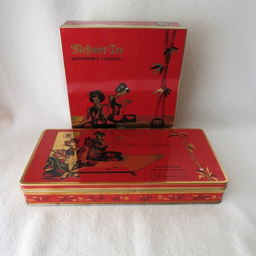 Rote teedosen blechdose - teedosen,
