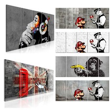 Banksy affe mario graffiti - banksy,