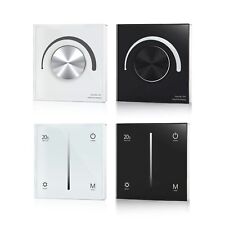 AC100-240V Triac LED Dimmer Schalter Wandmontage Dreh-/Touch Glas Panel Steuerung