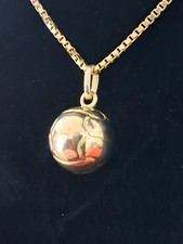 Venezianer-Gelbgold-Kette 333 / 8 kt mit Anhänger Fußball Handball Volleyball