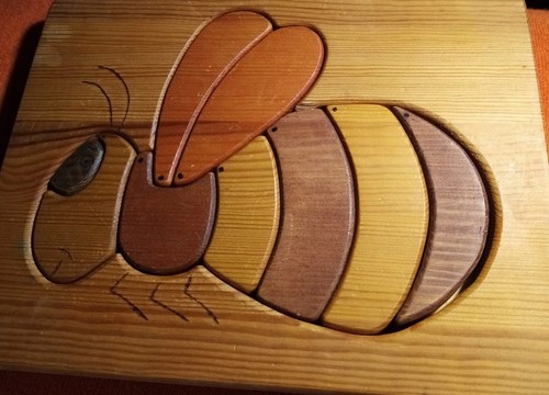 Waldorf holz puzzle biene - holz,