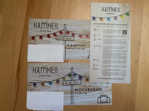 Happiness festival tickets - happiness,