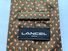 LANCEL Seidenkrawatte grün