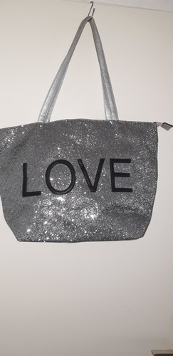 Damen shopper silber glitzer - damen,
