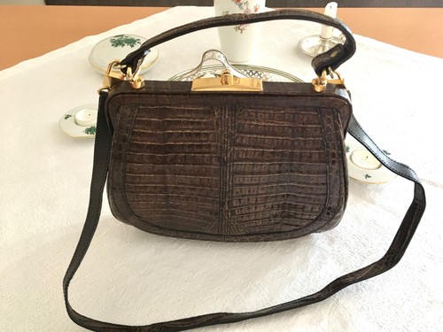 Edle vintage krokotasche irv - edle,