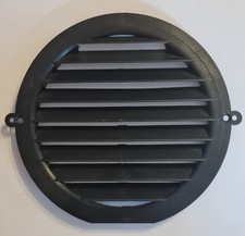 Lüftungsgitter System 150 mm schwarz Wand Haube Abluft Abluftrohr Lüftungsrohr