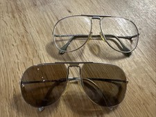 2x Vintage Jaguar by Atrio Brillen, Mod. 349 - Sonnenbrille 585er Gold - Titan