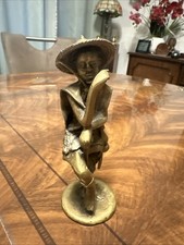 Messing Figur Skulptur Höhe 20cm