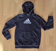 adidas - Sweatshirt Kinder Jungen Kapuzenshirt UK 15-16 Größe 176 Shirt schwarz