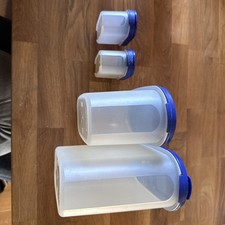 +++ Tupperware Eidgenossen Set mit Deckel ,blau 1x 1,7l; 1x1,1l;  2x 115 ml +++