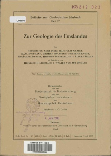 Beihefte zum geologischen - beihefte,