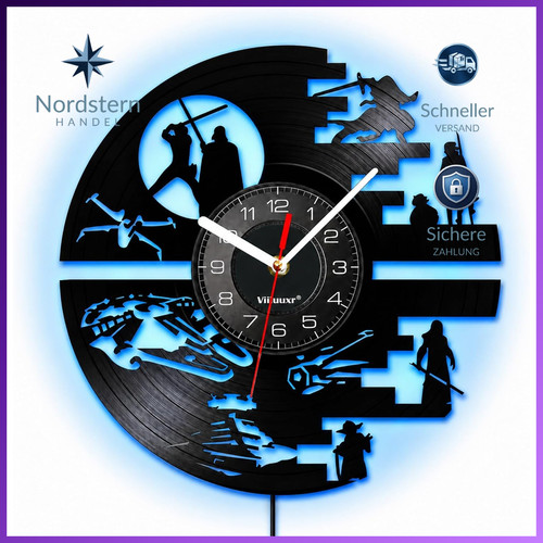 Led wanduhr aus - wanduhr, cm