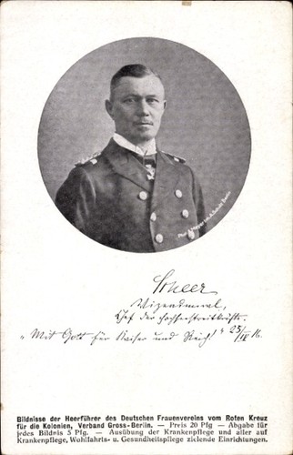 Vizeadmiral scheer - ak,