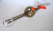 DDR Havose  Schneebesen Metall 50/60er Jahre Handrührgerät Mechanisch Hand-Quirl