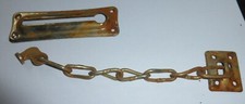 alte Türsicherungskette Türkette Türverriegelung ?‍? Tür Kette Eisen rostig
