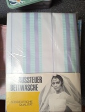 Aussteuer Bettwäsche 4-teilig OVP Vintage