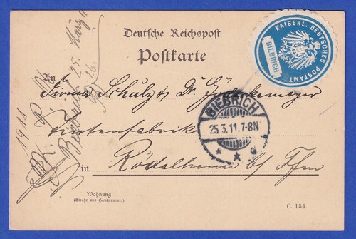 Reich 1911 postalisches - 1911,