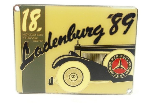 Auto plakette 18 mercedes - auto,