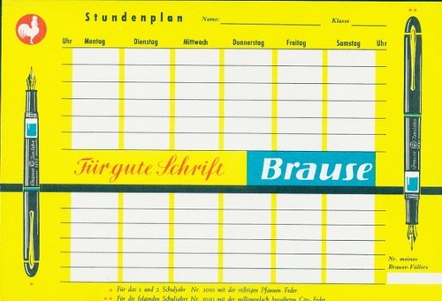 Stundenplan brause - stundenplan,