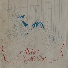 Menükarte Köln Atelier Grill Bar Speisekarte Rezept historisch 1930er Jahre