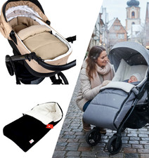 BABYLUX Bouclé Fußsack Kinderwagen 90cm Winter Schlafsack für Buggy, Babyschale
