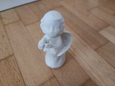 Engel Figur Weiß Keramik Engelchen Tisch Deko Weihnachten Taufe Dekoration 13cm