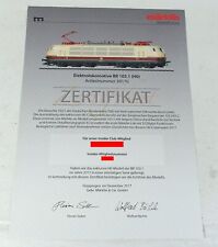 Märklin 39170 ZERTIFIKAT