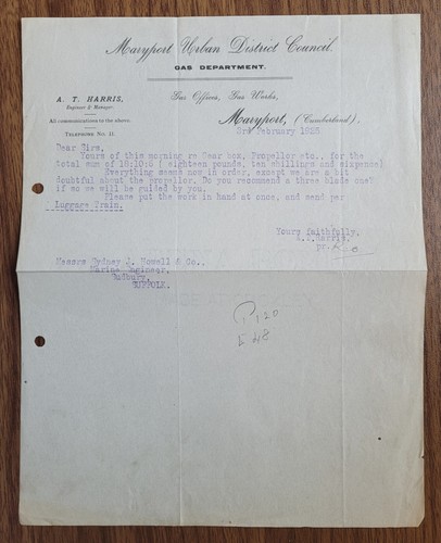 1925 maryport gas - 1925,