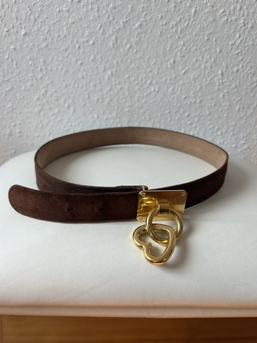 Moschino ledergürtel mit herz - moschino,