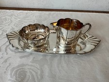 Milch & Zucker-Set - WMF 900, Fächer, Fächermuster