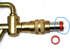 Gummidichtung für Messing-