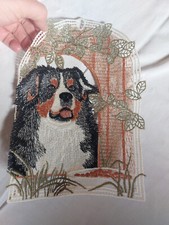 PLAUENER SPITZE Fensterbild Schäferhund Berner Sennenhund Fensterdekoration