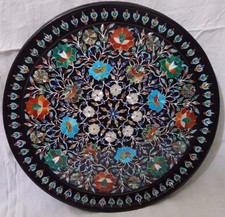 35.6cm x Schwarz Marmor Platte