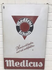 XXL MEDICUS Schuh DER Emailleschild  Schuhe Reklame Werbung  TOP