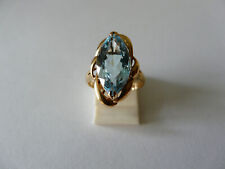 Gold-Ring mit Blautopas, Topas 8,5x16,8mm 5,7ct, Gold14k,neu €699,- jetzt €599,-