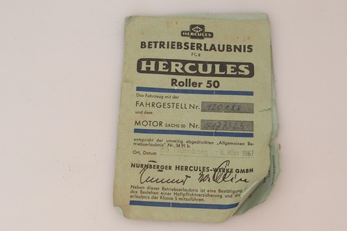 Betriebserlaubnis hercules - betriebserlaubnis,