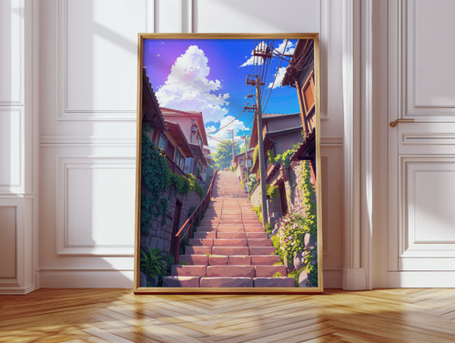 Japan städte poster anime - poster,