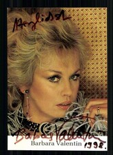 Barbara Valentin Autogrammkarte Original  Signiert # BC 225077