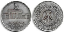Medaille Berlin 13. August 1961 Mauerbau nicht magnetisch 60 mm, 70 Gramm