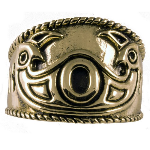 Odins eye ring bronze - eye,