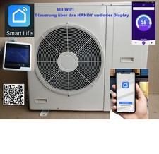 Luft Wasser 4-7Kw Wärmepumpe wifi sehr leise, sehr effizient, 60°C input 1,24Kw