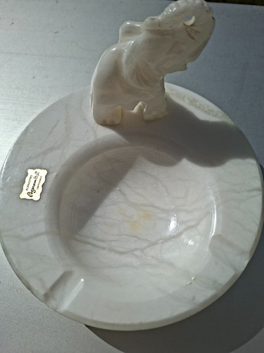 Vintage alabaster aschenbecher - vintage,