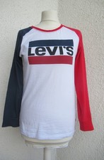 LEVI'S Damen Langarmshirt Weiß Gr. S / 36 / 176 Shirt Pulli