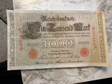 reich banknote 1000 1910