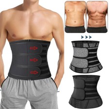 Herren Taillen Korsett Schlank Waist Trainer Mieder Bauchweggürtel Body Shaper 