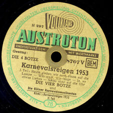 DIE VIER BOTZE Karnevalsreigen 1953  1+2,  Schellackplatte 78rpm   S6214