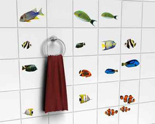 Fischaufkleber Set Aufkleber