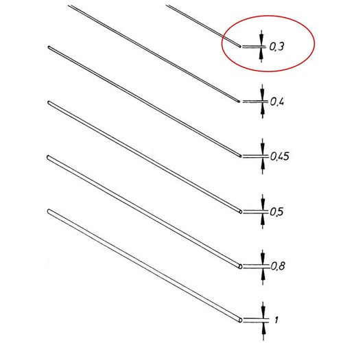 Neusilberdraht x 160mm - x,
