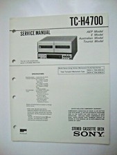 TC-H4700 ORIGINAL SONY SERVICE